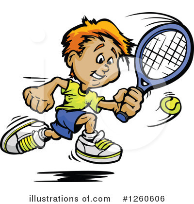 Royalty-Free (RF) Tennis Clipart Illustration by Chromaco - Stock Sample #1260606