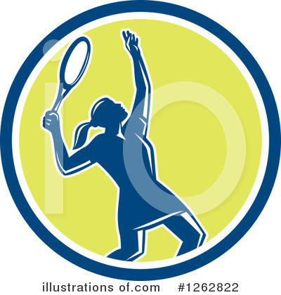 Royalty-Free (RF) Tennis Clipart Illustration by patrimonio - Stock Sample #1262822