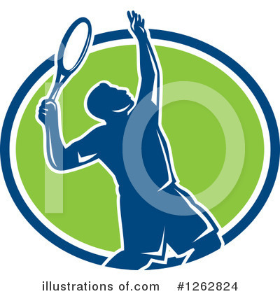 Royalty-Free (RF) Tennis Clipart Illustration by patrimonio - Stock Sample #1262824