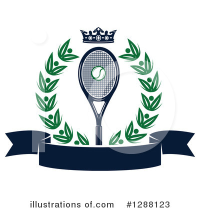 Tennis Racket Clipart #1288123 by Vector Tradition SM