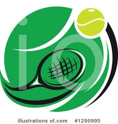 Tennis Ball Clipart #1290995 by Vector Tradition SM