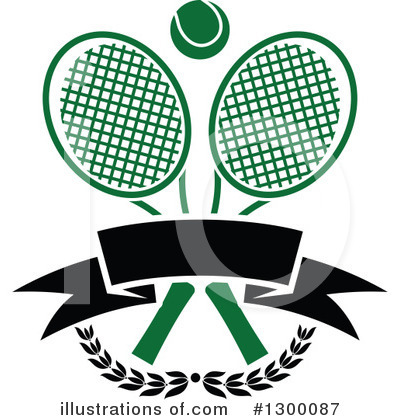 Royalty-Free (RF) Tennis Clipart Illustration by Vector Tradition SM - Stock Sample #1300087