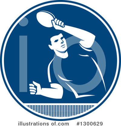 Royalty-Free (RF) Tennis Clipart Illustration by patrimonio - Stock Sample #1300629