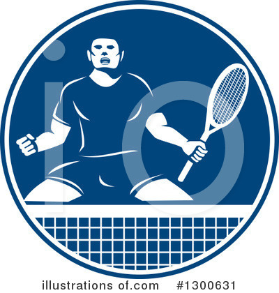 Royalty-Free (RF) Tennis Clipart Illustration by patrimonio - Stock Sample #1300631