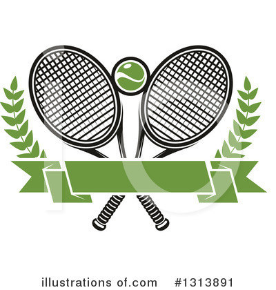 Tennis Ball Clipart #1313891 by Vector Tradition SM