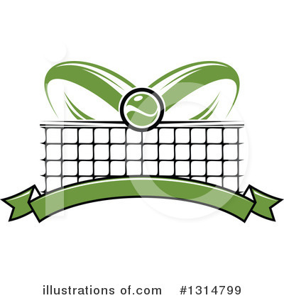 Royalty-Free (RF) Tennis Clipart Illustration by Vector Tradition SM - Stock Sample #1314799