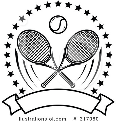 Royalty-Free (RF) Tennis Clipart Illustration by Vector Tradition SM - Stock Sample #1317080