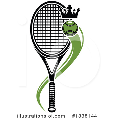 Tennis Racket Clipart #1338144 by Vector Tradition SM