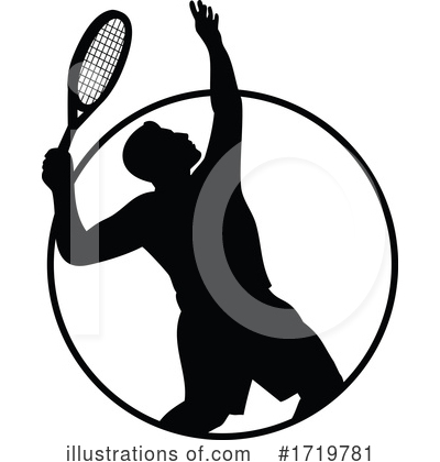 Royalty-Free (RF) Tennis Clipart Illustration by patrimonio - Stock Sample #1719781