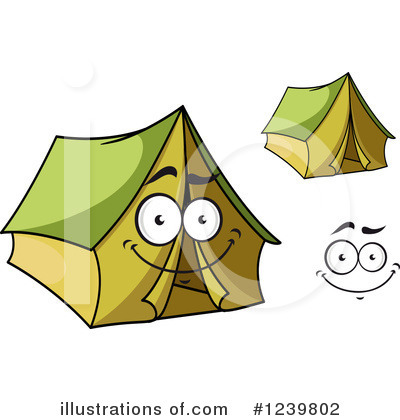 Royalty-Free (RF) Tent Clipart Illustration by Vector Tradition SM - Stock Sample #1239802