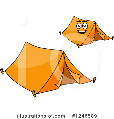 Royalty-Free (RF) Tent Clipart Illustration by Vector Tradition SM - Stock Sample #1246589