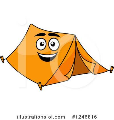 Royalty-Free (RF) Tent Clipart Illustration by Vector Tradition SM - Stock Sample #1246816