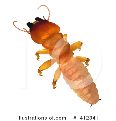 Royalty-Free (RF) Termite Clipart Illustration by Leo Blanchette - Stock Sample #1412341