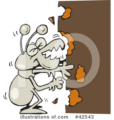 Royalty-Free (RF) Termite Clipart Illustration by Dennis Holmes Designs - Stock Sample #42543