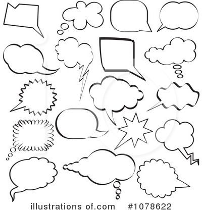 Royalty-Free (RF) Text Balloons Clipart Illustration by KJ Pargeter - Stock Sample #1078622