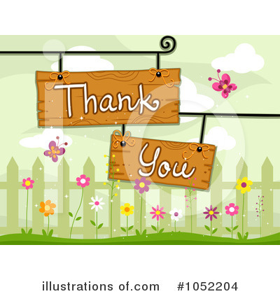 Royalty-Free (RF) Thank You Clipart Illustration by BNP Design Studio - Stock Sample #1052204