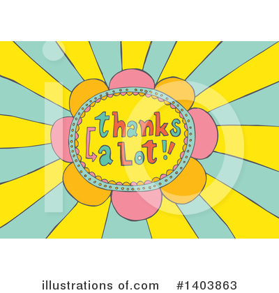 Thank You Clipart #1403863 by Cherie Reve