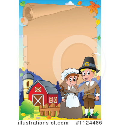 Royalty-Free (RF) Thanksgiving Clipart Illustration by visekart - Stock Sample #1124486
