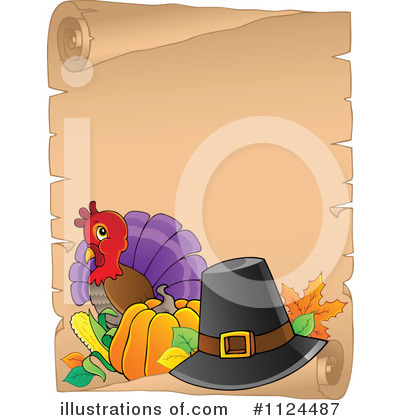 Royalty-Free (RF) Thanksgiving Clipart Illustration by visekart - Stock Sample #1124487