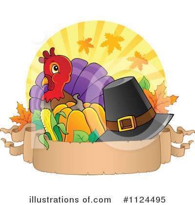 Thanksgiving Turkey Clipart #1124495 by visekart