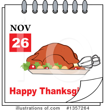 Roasted Turkey Clipart #1357264 by Hit Toon