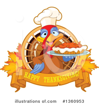 Thanksgiving Turkey Clipart #1360953 by Pushkin