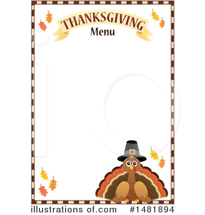 Thanksgiving Turkey Clipart #1481894 by visekart