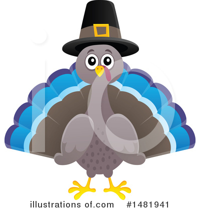 Thanksgiving Turkey Clipart #1481941 by visekart