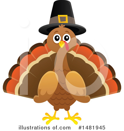 Thanksgiving Turkey Clipart #1481945 by visekart