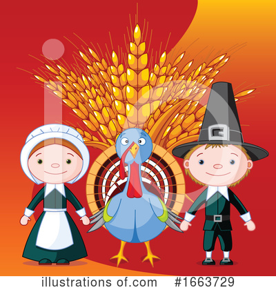 Royalty-Free (RF) Thanksgiving Clipart Illustration by Pushkin - Stock Sample #1663729