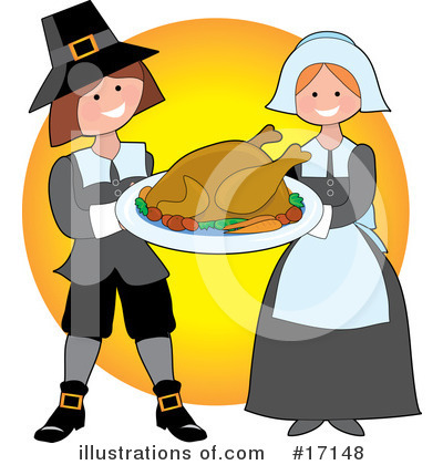 Royalty-Free (RF) Thanksgiving Clipart Illustration by Maria Bell - Stock Sample #17148