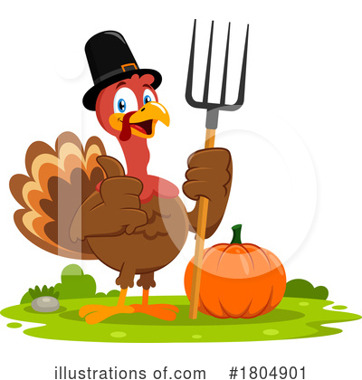 Royalty-Free (RF) Thanksgiving Clipart Illustration by Hit Toon - Stock Sample #1804901