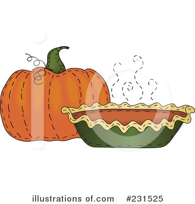 Royalty-Free (RF) Thanksgiving Clipart Illustration by inkgraphics - Stock Sample #231525