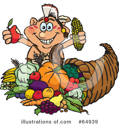 Royalty-Free (RF) Thanksgiving Clipart Illustration by Dennis Holmes Designs - Stock Sample #64939