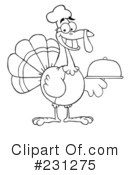 Thanksgiving Turkey Clipart #231275 by Hit Toon