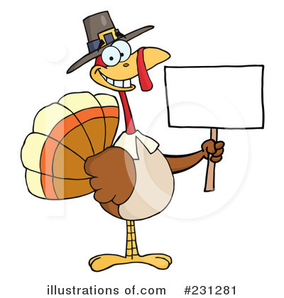 Thanksgiving Turkey Clipart #231281 by Hit Toon