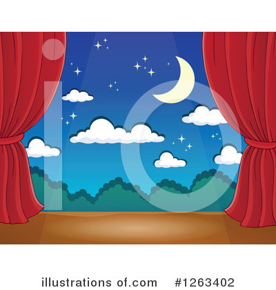 Royalty-Free (RF) Theater Clipart Illustration by visekart - Stock Sample #1263402