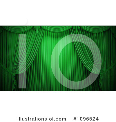 Royalty-Free (RF) Theater Curtains Clipart Illustration by Mopic - Stock Sample #1096524