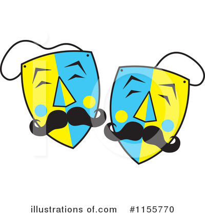 Royalty-Free (RF) Theater Mask Clipart Illustration by Johnny Sajem - Stock Sample #1155770