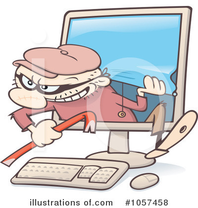 Royalty-Free (RF) Thief Clipart Illustration by gnurf - Stock Sample #1057458