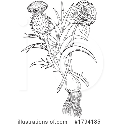 Flower Clipart #1794185 by patrimonio