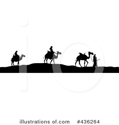 Royalty-Free (RF) Three Wise Men Clipart Illustration by Pams Clipart - Stock Sample #436264