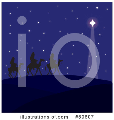Royalty-Free (RF) Three Wise Men Clipart Illustration by Rosie Piter - Stock Sample #59607