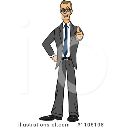 Royalty-Free (RF) Thumb Up Clipart Illustration by Cartoon Solutions - Stock Sample #1106198