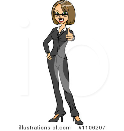 Businesswoman Clipart #1106207 by Cartoon Solutions