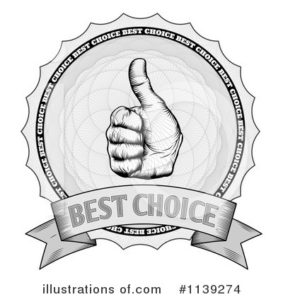 Royalty-Free (RF) Thumb Up Clipart Illustration by AtStockIllustration - Stock Sample #1139274