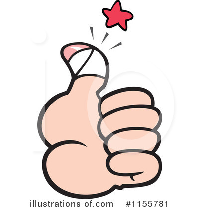 Royalty-Free (RF) Thumb Up Clipart Illustration by Johnny Sajem - Stock Sample #1155781