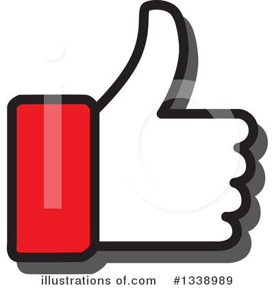 Royalty-Free (RF) Thumb Up Clipart Illustration by ColorMagic - Stock Sample #1338989