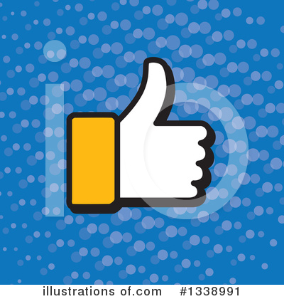 Royalty-Free (RF) Thumb Up Clipart Illustration by ColorMagic - Stock Sample #1338991