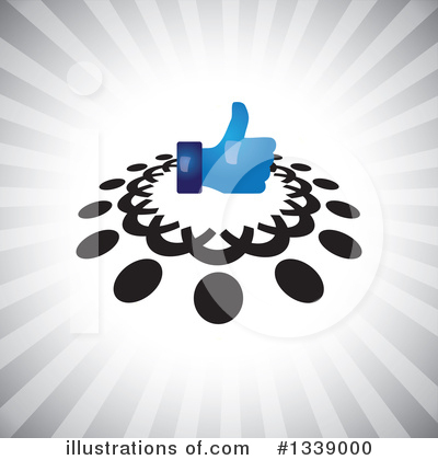 Royalty-Free (RF) Thumb Up Clipart Illustration by ColorMagic - Stock Sample #1339000